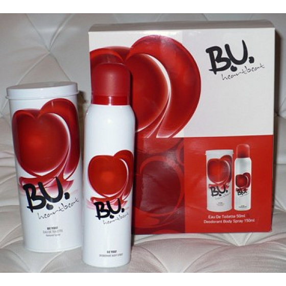 B.U. Heartbeat toaletní voda 50 ml + deodorant sprej 150 ml, pro ženy dárková sada