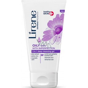 Lirene Oily Skin With Imperfection 3v1 hloubkově čisticí gel pro mastnou pleť 150 ml Lirene Oily Skin With Imperfection 3v1 hloubkově čisticí gel pro mastnou pleť 150 ml
