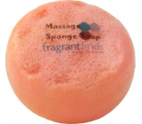 Fragrant Daisy Chain Glycerinowe mydło masażne z gąbką wypełnioną zapachem Marc Jacobs Daisy w kolorze białooranżowym 200 g