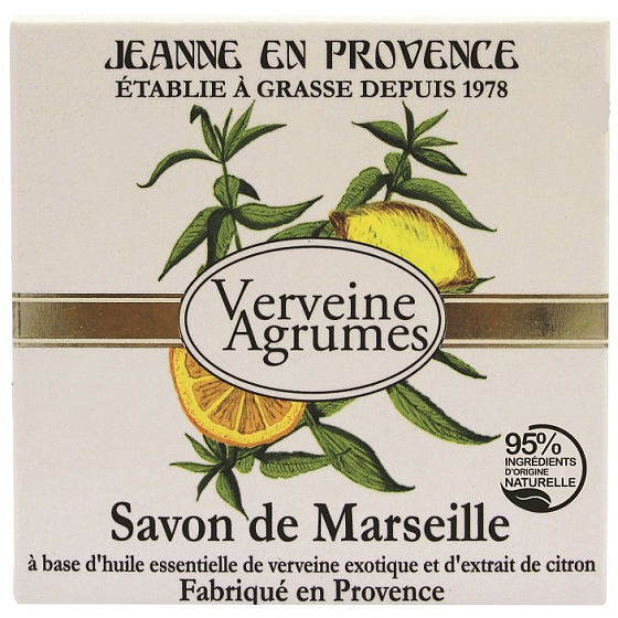 Jeanne en Provence Verveine Cédrat - Werbena i Cytrusowe owoce stałe mydło 100 g