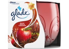 Glade Jabłko & Cynamon i muszkatołowy olejek zapachowy świeca w szkle, czas palenia do 30 godzin 120 g