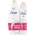 Dove Silk Glow sprchový gel 250 ml + Invisible Care Floral Touch antiperspirant deodorant sprej pro ženy 150 ml, duopack