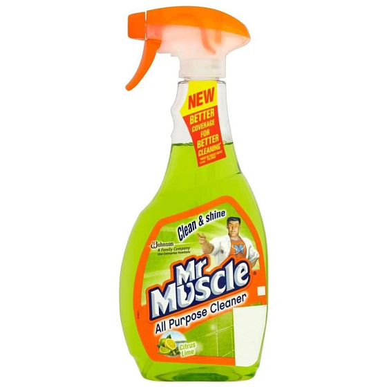Mr. Muscle Clean & Shine Citrus Lime Okna a sklo čistící prostředek rozprašovač 500 ml