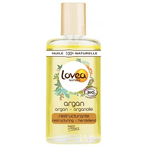 Lovea Bio Arganový olej a vitamin E obnovující olej na obličej, tělo, vlasy 50 ml