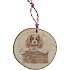 Bohemia Gifts Ručně vyráběná vánoční ozdoba dřevěná Kavalír King Charles španěl 6 cm