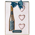 Sunkissed Champagne Signature pěna do koupele 250 ml + šumivá srdíčka do koupele 3 x 50 g, kosmetická sada pro ženy