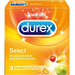 Durex Select kondom barevné s příchutí nominální šířka: 56 mm 3 kusy