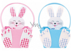 Košík filcový hranatý se zajíčkem 10 x 16 x 11 cm