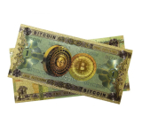 Talisman Złota plastikowa banknot 100 Bitcoin