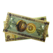 Talisman Złota plastikowa banknot 100 Bitcoin