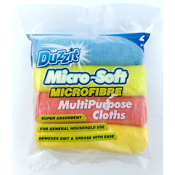 Duzzit Univerzální mikroutěrka barevná 4 kusy