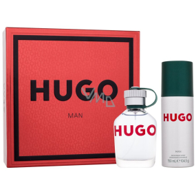 Hugo Boss Hugo Man woda toaletowa 75 ml + dezodorant w sprayu 150 ml, zestaw prezentowy dla mężczyzn