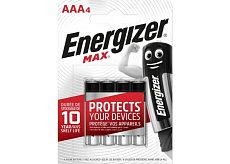 Energizer Max Alkaline AAA baterie mikrotužková, 4 ks
