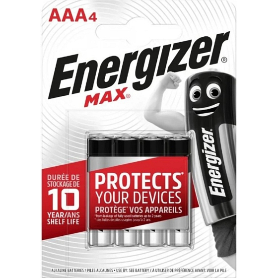 Energizer Max Alkaline AAA bateria mikrotužkowa, 4 szt.