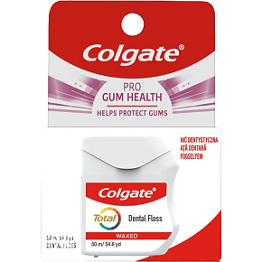 Colgate Total Pro Gum Health nić dentystyczna miętowa, 50 m