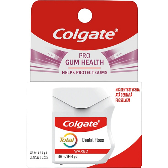 Colgate Total Pro Gum Health nić dentystyczna miętowa, 50 m