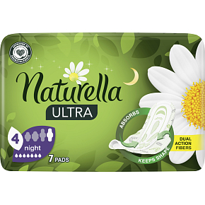 Naturella podkładki dla kobiet Ultra night, 7 sztuk