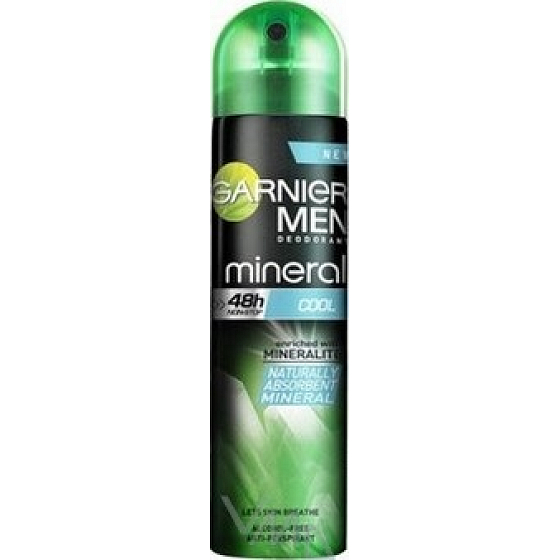 Garnier Men Mineral Cool deodorant sprej pro muže 150 ml