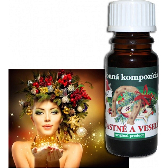 Slow-Natur Šťastné a veselé Vonný olej 10 ml