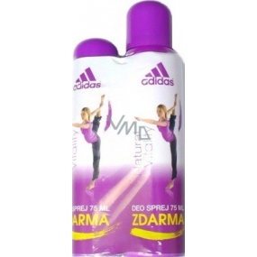 Adidas Natural Vitality deodorant sprej 150 ml + parfémovaný deodorant sklo 75 ml, pro ženy dárková sada