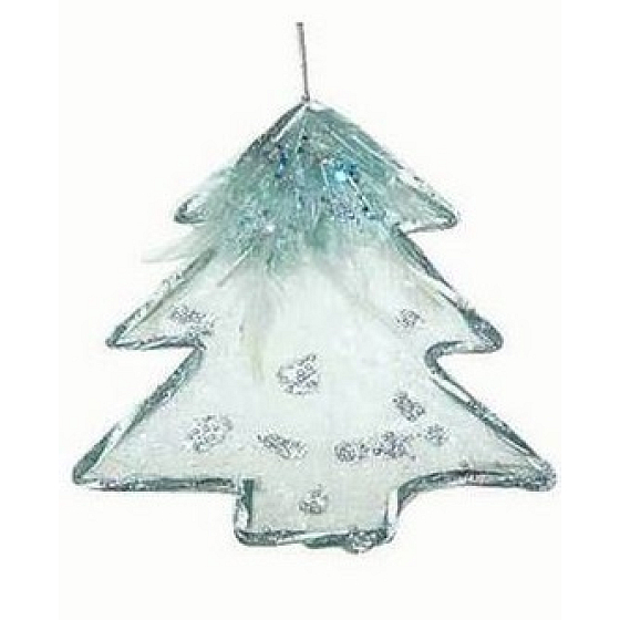 Stromek stříbrný s peříčkem a flitry na zavěšení 20 cm