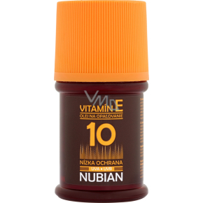 Nubian OF 10 olej na opalování, 60 ml
