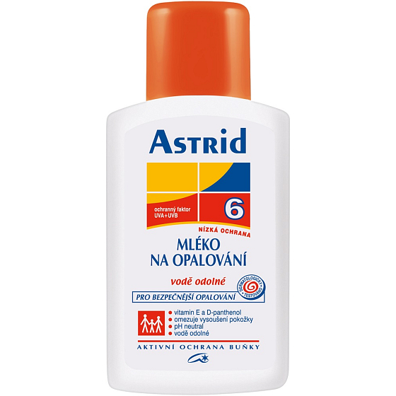Astrid F6 Mléko na opalování 200 ml vysoce voděodolné