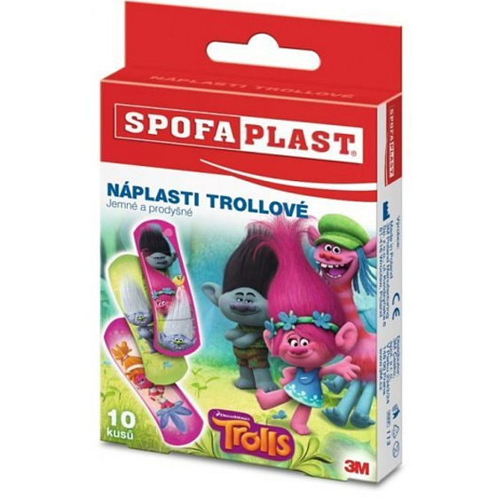 3M Spofaplast Trollové náplasti pro děti 72 x 25 mm 10 kusů
