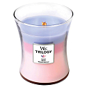 WoodWick Trilogy Botanical Garden - Botanická zahrada vonná svíčka s dřevěným knotem a víčkem sklo střední 275g