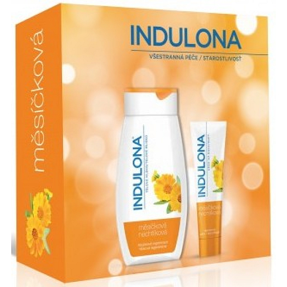 Indulona Měsíček krém na ruce 85 ml + tělové mléko 250 ml, kosmetická sada
