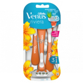 Gillette Venus Riviera maszynka do golenia 3 ostrza, 3 sztuki dla kobiet