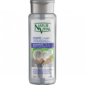 Natur Vital Silver šampon pro barvené vlasy neutralizující žluté a oranžové tóny 300 ml