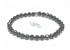 Spinel fasetowany bransoletka elastyczna naturalny kamień, kuleczka 5 mm / 16 - 17 cm