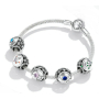 Charm Srebrny 925 Znak zodiaku, cyrkonia Szczęścia, koralik na bransoletkę