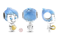 Charm Srebrna 925 Disney Pixar Joy świecąca w ciemności Memory Orb, koralik na bransoletkę film
