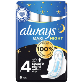 Always Classic Maxi Night wkładki higieniczne z skrzydełkami 6 sztuk
