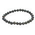 Obsidian zlatý náramek fazet elastický přírodní kámen, kulička 6 mm / 16 - 17cm, kámen záchrany