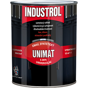 INDUSTROL Unimat farba nawierzchniowa do drewna i metalu S2075, 1000 biała, 600 ml