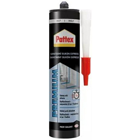PATTEX Silikon sanitarny Express, biały, 280 ml
