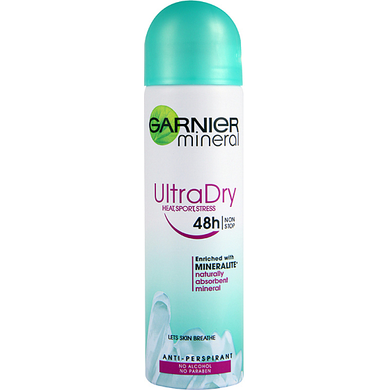 Garnier Mineral Ultra Dry Extracare Heat Sport Stress deodorant sprej pro ženy 150 ml