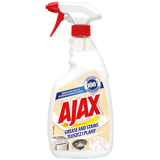 Ajax Grease & Stains Mastnota a skvrny čisticí prostředek rozprašovač 750 ml