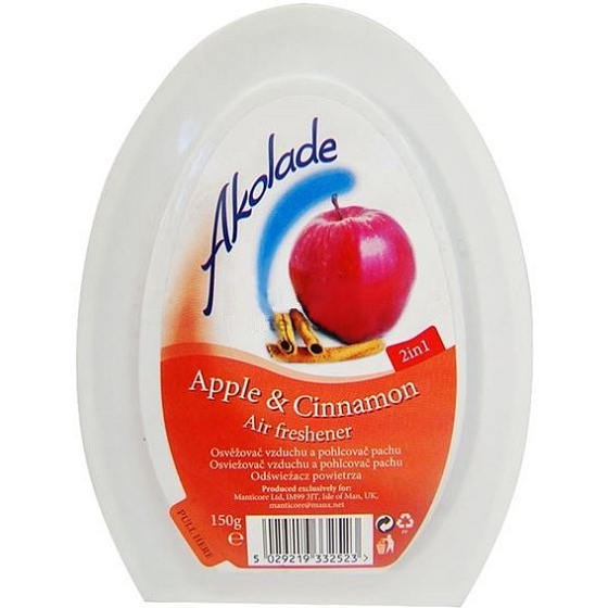 Akolade Apple & Cinnamon 2v1 gelový osvěžovač vzduchu 150 g