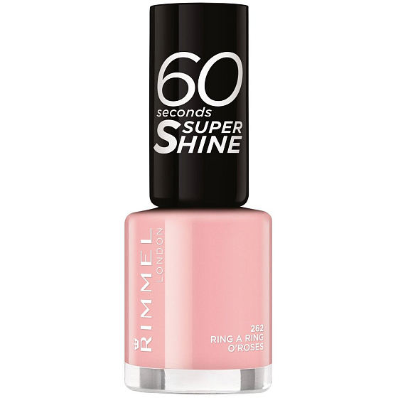 Rimmel London 60 Seconds Super Shine Nail Polish lak na nehty 262 Ring A Ring O Roses 8 ml