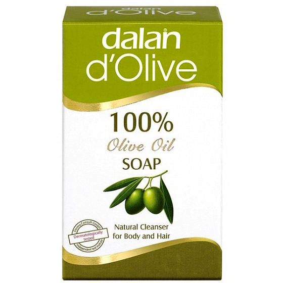 Dalan d Olive Oil s olivovým olejem toaletní mýdlo mini na tělo a vlasy 25 g