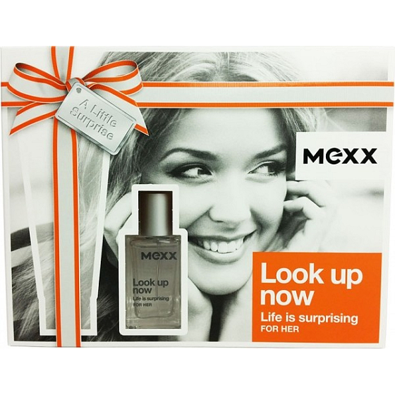 Mexx Look Up Now for Her toaletní voda 15 ml + tělové mléko 50 ml, dárková sada