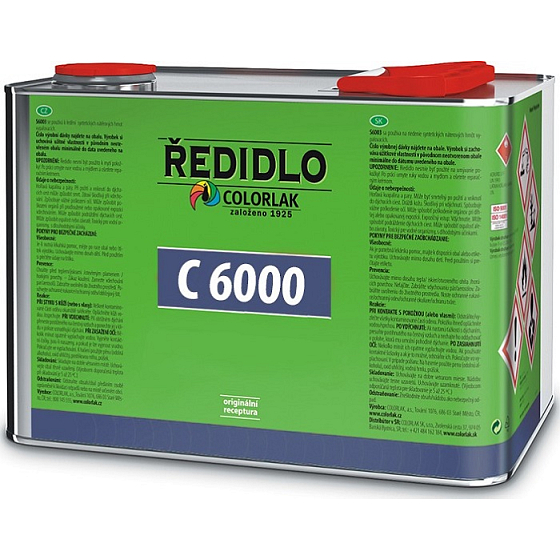 Colorlak Rozpusťovadlo C6000 do nitrocelulózových nátěrových hmot 4 l