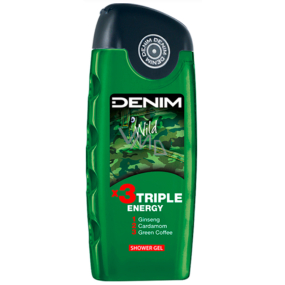 Denim Wild sprchový gel pro muže 250 ml