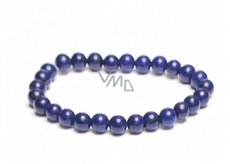 Lapis lazuli náramek elastický přírodní kámen, kulička 6 mm / 16 - 17 cm, kámen harmonie