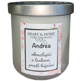 Heart & Home Świeża pościel z sojowym zapachem o nazwie Andrea 110 g