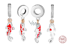 Zawieszka ze srebra próby 925 Rybka na szczęście, charms do bransoletki